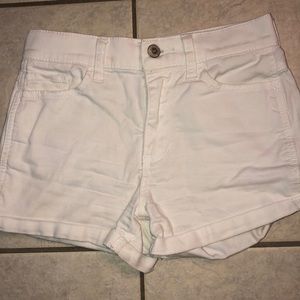White Hollister Jean Shorts